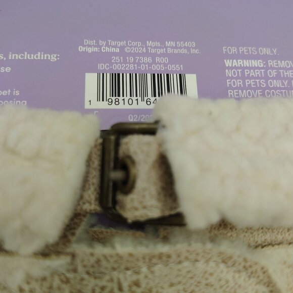 The Cuddle Collab Pet Shearling Vest Small Dog Up To 20lbSize Small up to 20 lbs - Picture 11 of 11